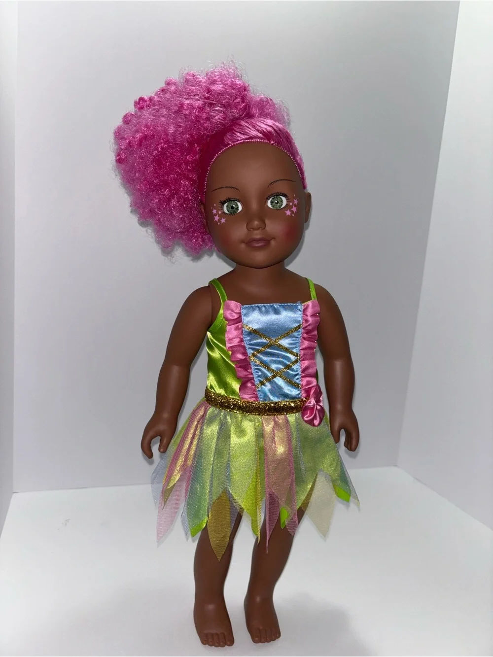 My Life As Elora Doll 18 Inch Posable Enchanted Fairy Pink Hair Eyes Open Close